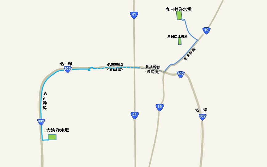 名西幹線管路図