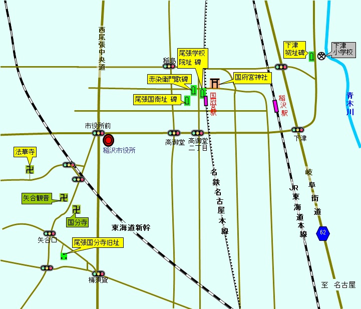 稲沢市地図